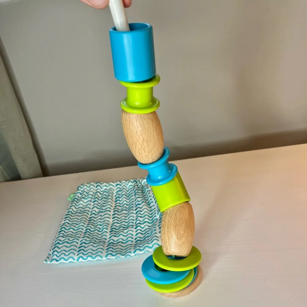 Lovevery Threadable Bead Kit from the Adventurer Play Kit Months 16, 17, 18